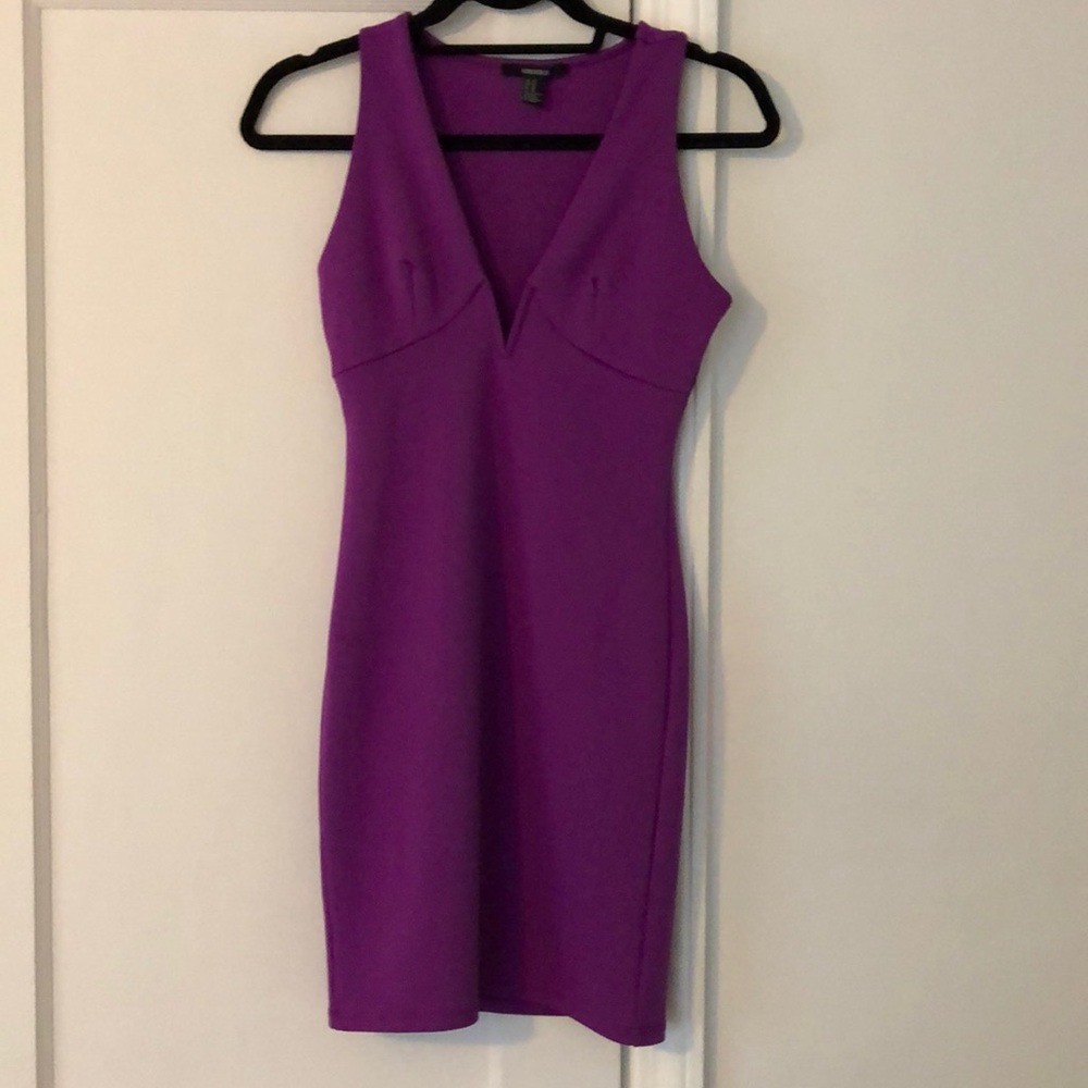 Forever 21 purple bodycon dress